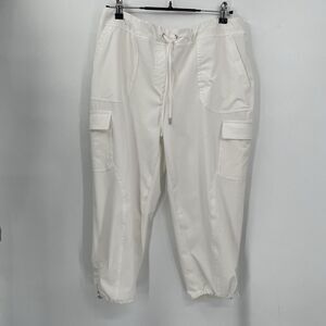 Chicos  Pants Womens 2P  (L/12P ) Blue Zenergy UPF Cargo Crops High Rise Stretch